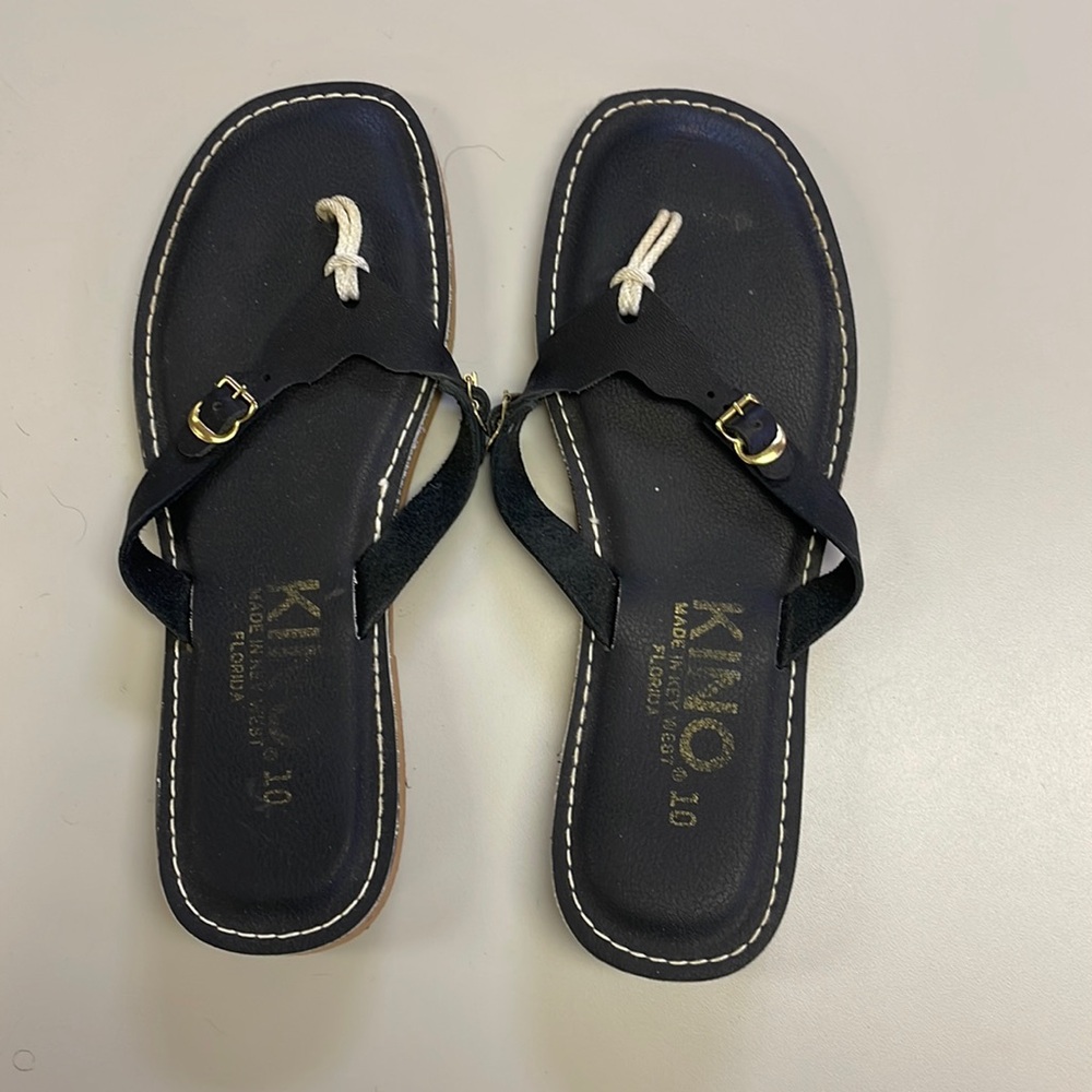 Handmade Key West sandals black